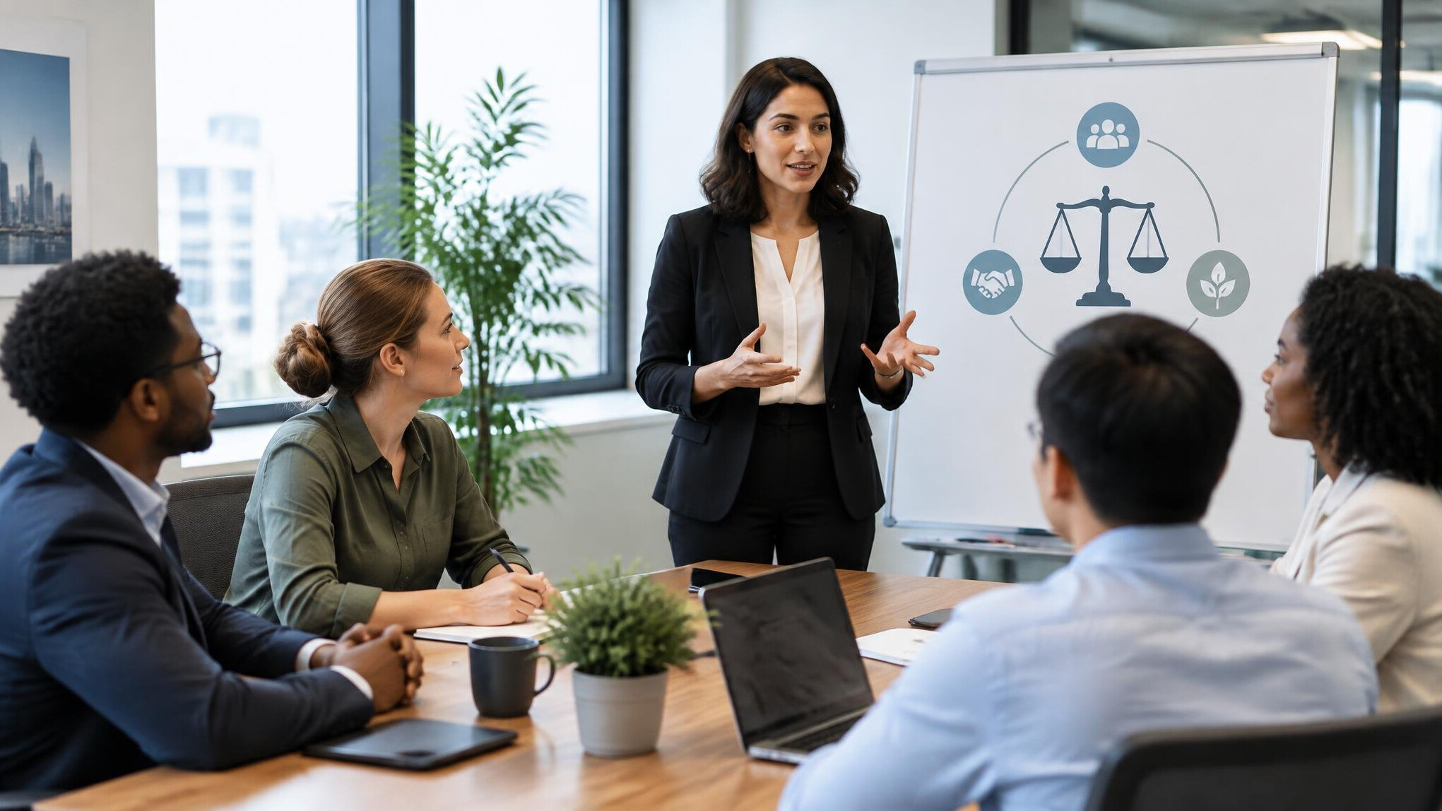 ethical business discussion